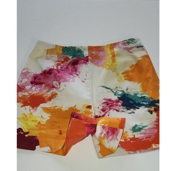 Kate Spade Saturday Watercolor High Waisted Shorts Size 8 - Picture 4 of 8